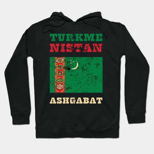 Flag of Turkmenistan Hoodie by KewaleeTee